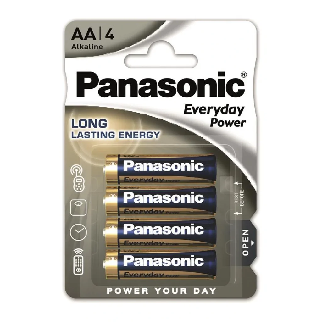 Батарейка Panasonic EVERYDAY POWER лужна AA блістер, 4 шт., LR6REE/4BP